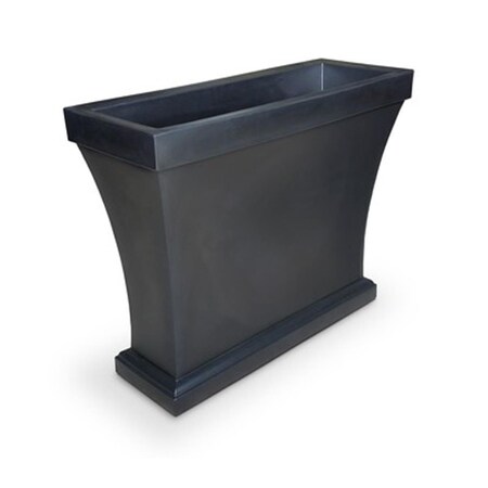Lawnitator Bordeaux Trough Planter - Black - 40 in. LA3083121